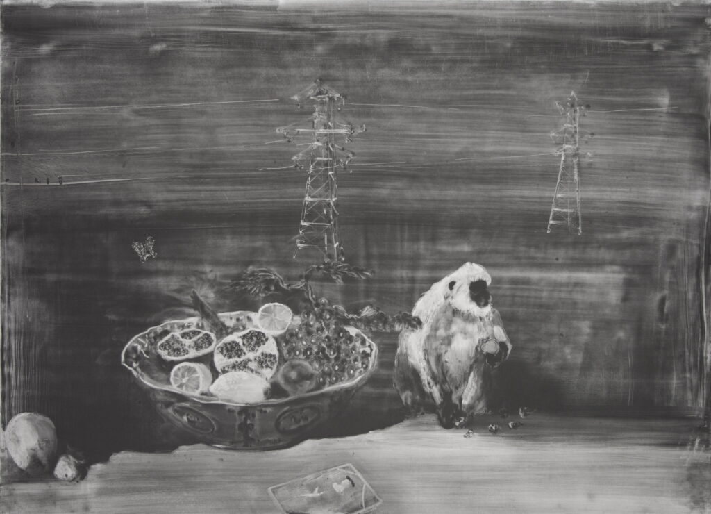 Forbidden Fruit, 72x102cm, Graphite on coated paper