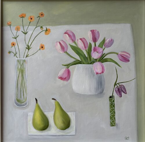 Pink Tulips and Snakeshead