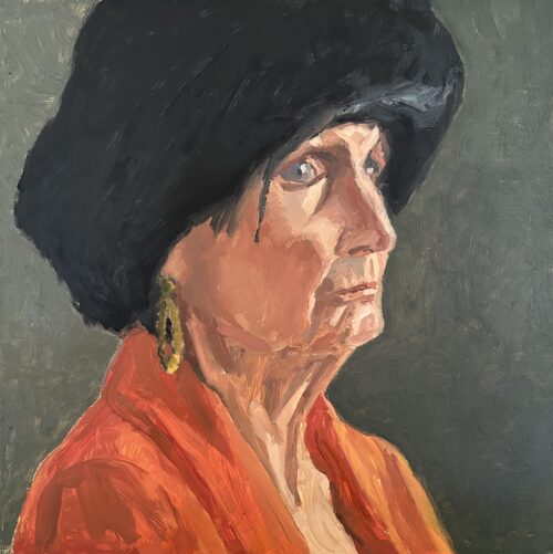 Woman in Fur Hat
